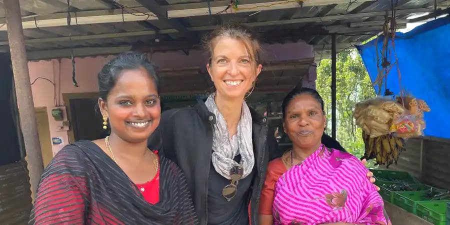 Voyage moto Inde du Sud à travers les plantations de thé du Kerala